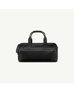 MM6 by Maison Margiela Leather Travel Bag - Black