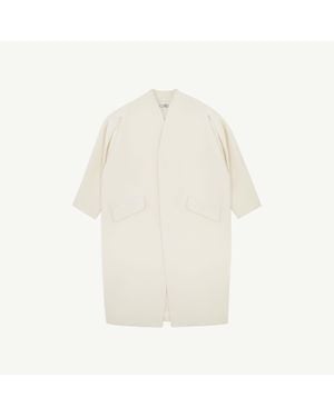MM6 by Maison Margiela Wool Coat - White