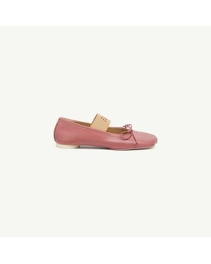 MM6 by Maison Margiela Anatomic Numeric Ballerinas - Pink