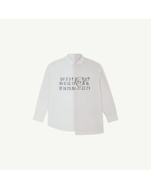 MM6 by Maison Margiela Numeric Asymmetric Shirt - White