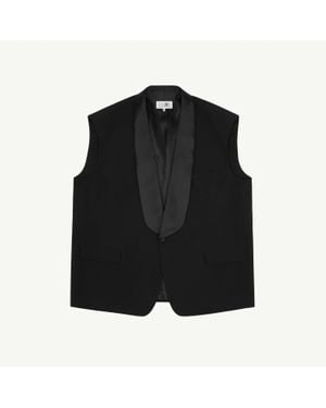 MM6 by Maison Martin Margiela Sleeveless Gilet - Black
