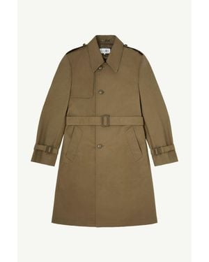 MM6 by Maison Margiela Coated Cotton Trench Coat - Natural