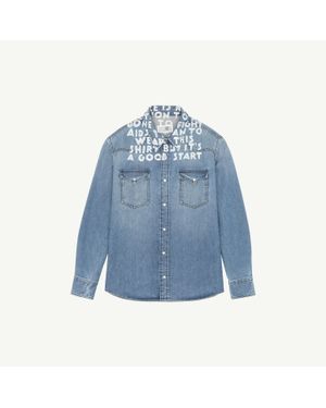 MM6 by Maison Margiela Denim Sida Shirt - Blue