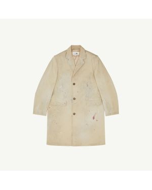 MM6 by Maison Martin Margiela Baumwolljacke Mit Farbspritzern, Mann, Größe - Natur