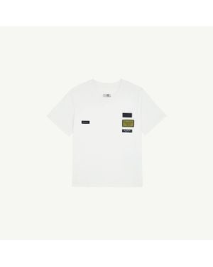 MM6 by Maison Margiela Label Patch T-Shirt - White
