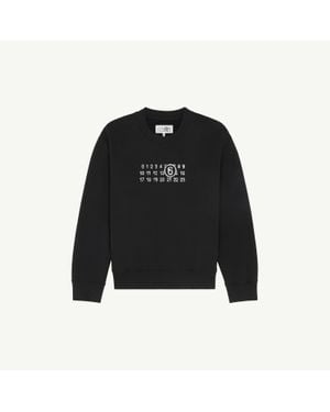 MM6 by Maison Martin Margiela Numeric Sweatshirt - Black