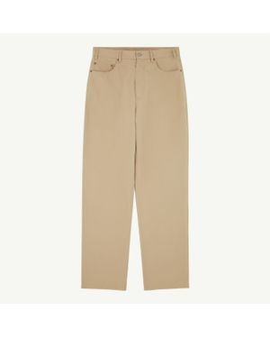 MM6 by Maison Margiela Cotton Trench Trousers - Natural