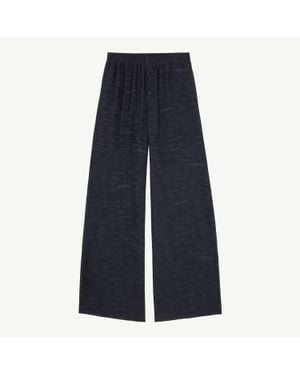 MM6 by Maison Margiela Wide-Leg Trousers - Blue