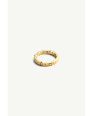 MM6 by Maison Margiela Numeric Ring - Metallic