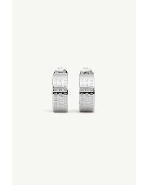 MM6 by Maison Margiela Numeric Minimal Signature Hoop Earrings - Multicolour