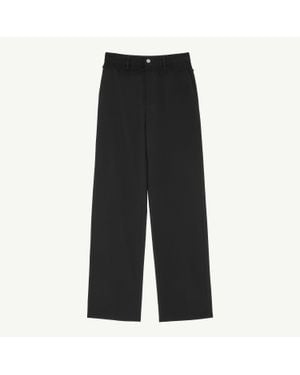 MM6 by Maison Margiela Tailored Trousers With Denim Waistband - Black