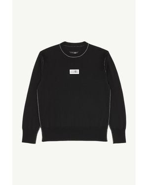 MM6 by Maison Margiela Wool Jumper - Black
