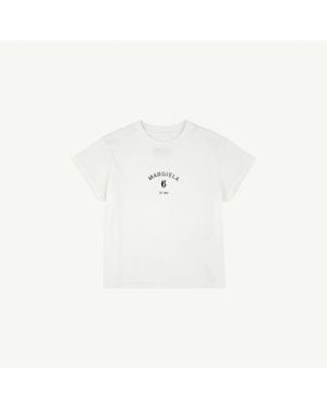MM6 by Maison Margiela Signature Jersey T-Shirt - White