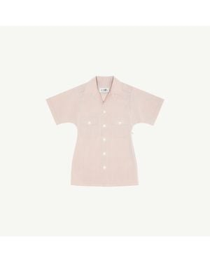 MM6 by Maison Margiela Tailored Poplin Shirt - Pink