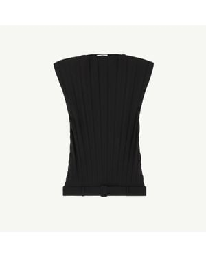 MM6 by Maison Margiela Wool Blend Mini Dress - Black