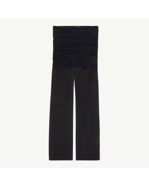 MM6 by Maison Margiela Jeans With Overlay - Blue