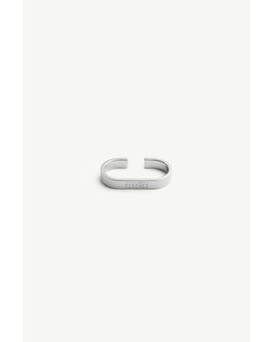 MM6 by Maison Margiela Palladium Double Numeric Ring - Metallic