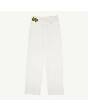 MM6 by Maison Margiela Reverse Waistband Trousers - White