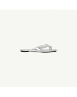 MM6 by Maison Margiela Anatomic Leather Flip Flops - White