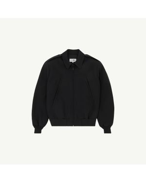 MM6 by Maison Margiela Wool Bomber Jacket - Black