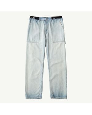 MM6 by Maison Margiela Wide-Leg Denim Jeans - Blue