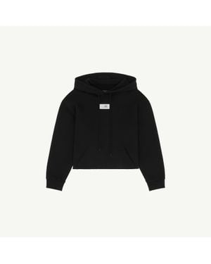 MM6 by Maison Margiela Hooded Sweatshirt - Black