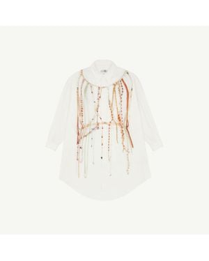MM6 by Maison Margiela Pearl Shirt Dress - White
