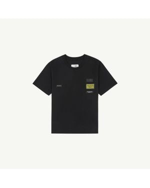 MM6 by Maison Margiela Label Patch T-Shirt - Black