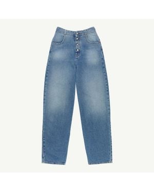 MM6 by Maison Margiela High-Waisted Jeans - Blue