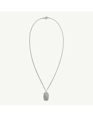 MM6 by Maison Margiela Engraved Floral Pendant Necklace - Multicolour