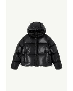 MM6 by Maison Margiela Hooded Puffer Jacket - Black