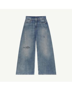 MM6 by Maison Margiela Distressed Jeans - Blue