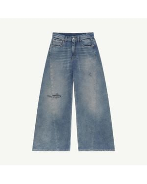 MM6 by Maison Margiela Distressed Jeans - Blue