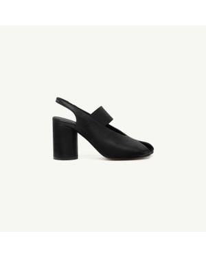 MM6 by Maison Margiela Anatomic Numeric Slingback - Black