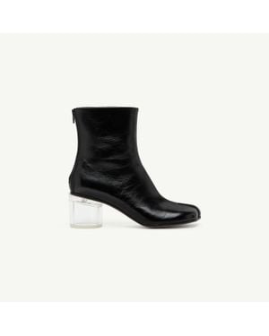 MM6 by Maison Margiela Anatomic Ankle Boots - Black