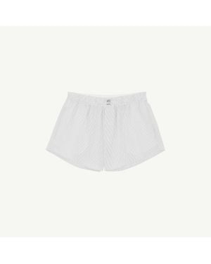 MM6 by Maison Margiela Poplin Cotton Shorts - White