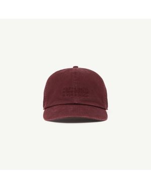 MM6 by Maison Margiela Cotton Baseball Cap - Red