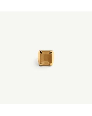 MM6 by Maison Margiela Unexisting Stone Ring - Metallic