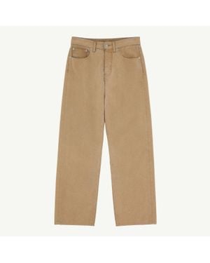MM6 by Maison Margiela Wide-Leg Jeans - Natural