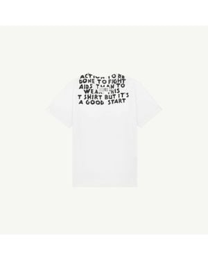 MM6 by Maison Margiela V-Neck Sida Jersey - White