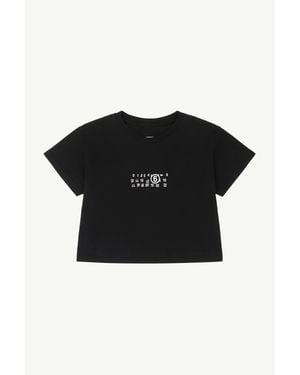 MM6 by Maison Margiela Flipped-Print Overdyed T-Shirt - Black