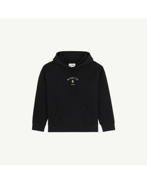MM6 by Maison Margiela Mannequin Print Hooded Sweatshirt - Black