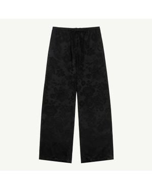 MM6 by Maison Margiela Jacquard Trousers - Black