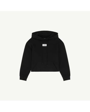 MM6 by Maison Margiela Hooded Sweatshirt - Black