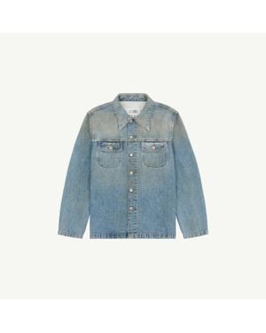 MM6 by Maison Margiela Denim Trucker Jacket - Blue