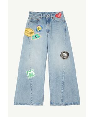 MM6 by Maison Margiela Wide-Leg Jeans - Blue