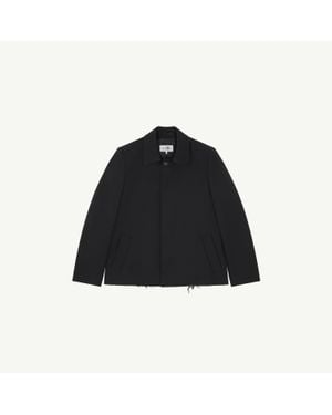 MM6 by Maison Margiela Wool Gabardine Jacket - Black