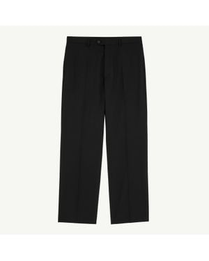 MM6 by Maison Margiela Tailored Wool-Blend Trousers - Black