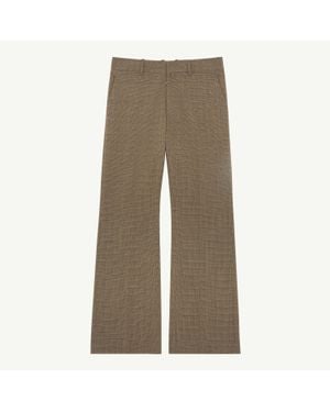 MM6 by Maison Margiela Check Trousers - Grey