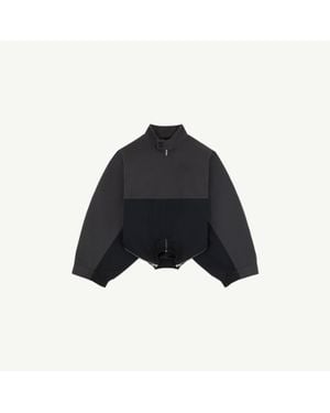 MM6 by Maison Margiela Mirrored Two-Tone Zip Jacket - Blue
